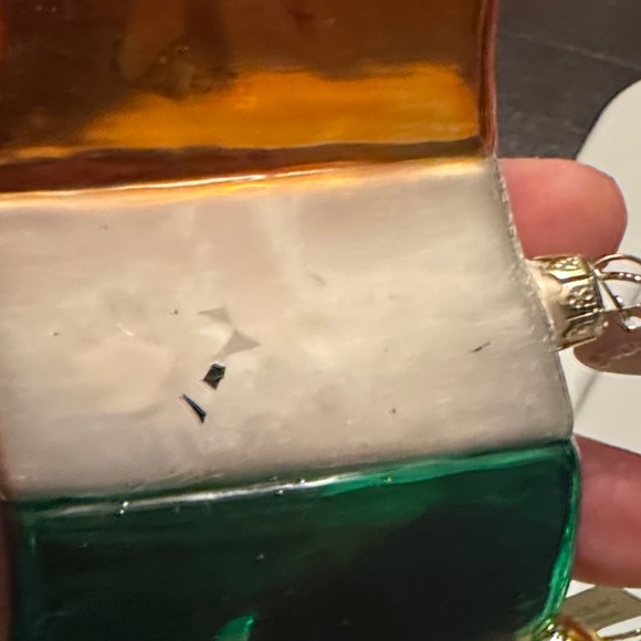 Irish Themed Holiday Ornament Set - Green, Gold, White - Picture 5 of 11